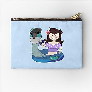 Jaiden Animations Cute Bird Swimming in Pool Wearing Sunglasses and Saving a Buoy