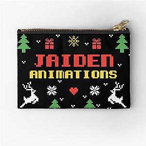 Jaiden Animations Christmas Gift Ugly Lovely Sweater with Pixel Artwork 8bit Zipper Pouch