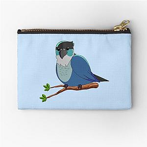 Jaiden Animations cute bird on a leaf watch, funny Zipper Pouch