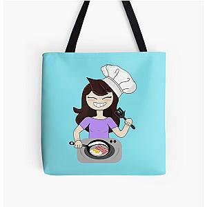 Jaiden Animations Making Bacon and Eggs for Breakfast and Have Fun Best Selling Jaiden Animations All Over Print Tote Bag