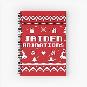 Jaiden Animations Christmas Gift White Ugly Lovely Sweater Funny Pixel Artwork Spiral Notebook
