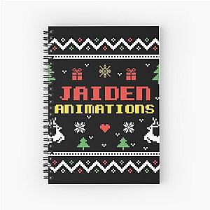 Jaiden Animations Christmas Gift Colored Ugly Lovely Sweater and Funny Sweater Pixel Art Spiral Notebook