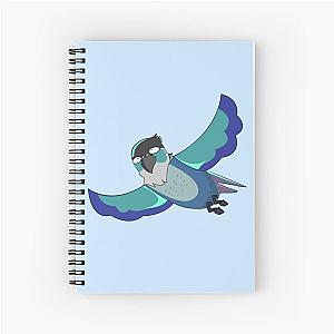Jaiden Animations Eye-Cute Flying Bird Parrot Watching You Spiral Notebook