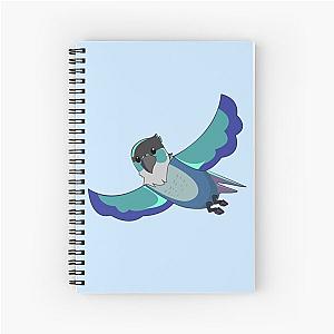 Jaiden animations flying bird, parrot watching funny Spiral Notebook