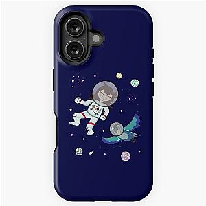 Jaiden animations astronaut surrounded by stars and planets having fun at dark space animation squad iPhone tough case
