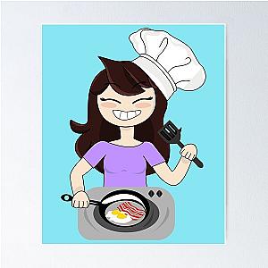 Jaiden Animations Making Bacon and Eggs for Breakfast and Have Fun, Best Selling Jaiden Animations Poster