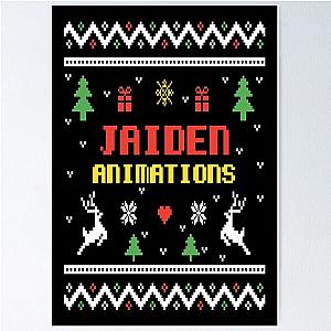 Jaiden animations Christmas gift colored ugly lovely sweater funny 8bitart Poster