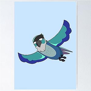 Jaiden animations funny flying bird, parrot watching Poster