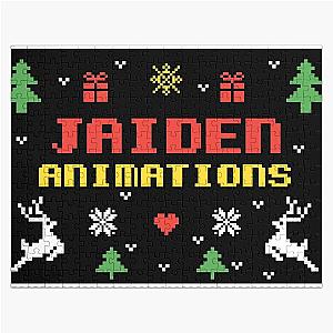 Jaiden animations Christmas gift ugly lovely sweater, funny sweater, pixel artwork 8bitart Jigsaw Puzzle