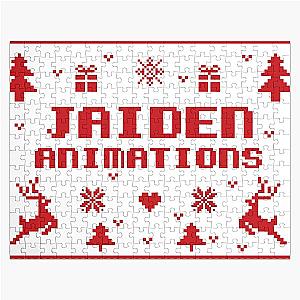 Jaiden Animations Christmas Gift Red Ugly Lovely Sweater Pixel Art Jigsaw Puzzle