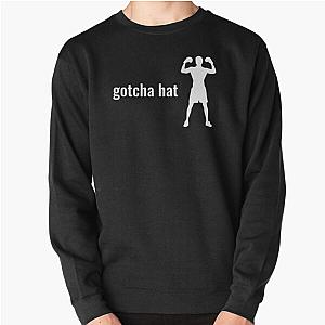 Gotcha Hat - Jake Paul phrase in white text with boxer silhouette Pullover Sweatshirt RB1306