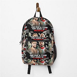 Jake Paul vs Tyson Fury 1 Million Dollar Bet Backpack RB1306