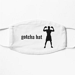 Gotcha Hat - Jake Paul phrase in black text with boxer silhouette Flat Mask RB1306