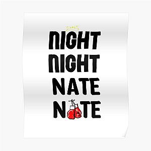 jake paul vs nate robinson (night night nate nate) balck Poster RB1306