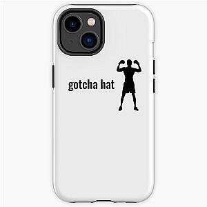 Gotcha Hat - Jake Paul phrase in black text with boxer silhouette iPhone Tough Case RB1306