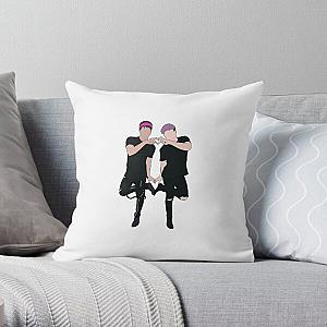 Jake Webber and Colby brock  Throw Pillow