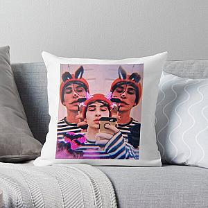 Jake Webber Devil Bunny Throw Pillow