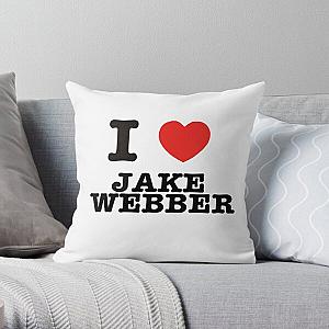 I HEART JAKE WEBBER Throw Pillow