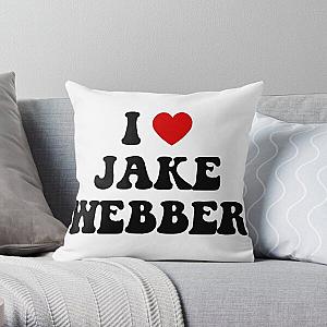 I Heart Jake Webber Throw Pillow