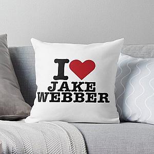 i heart jake webber Throw Pillow