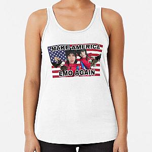 America Emo Again Johnnie Gilbert and Jake Webber  Racerback Tank Top