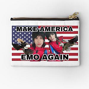 America Emo Again Johnnie Gilbert and Jake Webber  Zipper Pouch