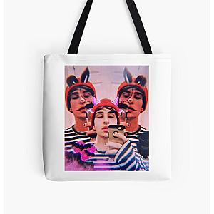 Jake Webber Devil Bunny All Over Print Tote Bag