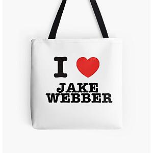 I HEART JAKE WEBBER All Over Print Tote Bag