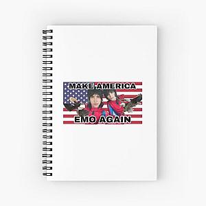 America Emo Again Johnnie Gilbert and Jake Webber  Spiral Notebook