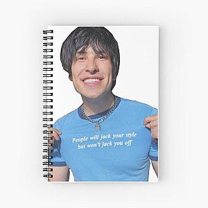 Jake Webber Funny Spiral Notebook