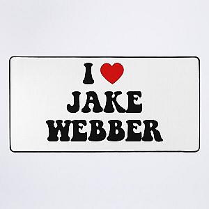 I Heart Jake Webber Desk Mat