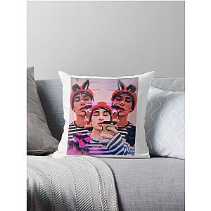 Jake Webber Devil Bunny Throw Pillow