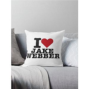 i heart jake webber Throw Pillow