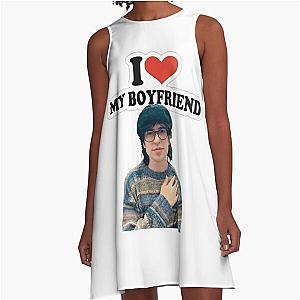 Jake Webber I heart my boyfriend fan design  A-Line Dress