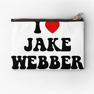 I Heart Jake Webber Zipper Pouch