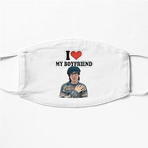 Jake Webber I heart my boyfriend fan design  Flat Mask