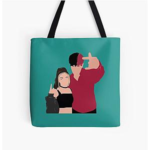 Tara Yummy and Jake Webber   All Over Print Tote Bag