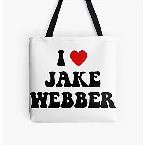 I Heart Jake Webber All Over Print Tote Bag