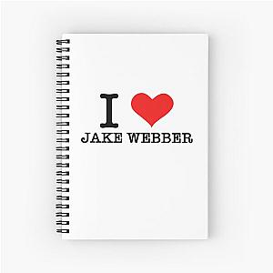 i heart jake webber Spiral Notebook