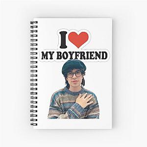 Jake Webber I heart my boyfriend fan design  Spiral Notebook