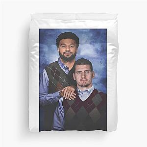 Nikola Jokic Jamal Murray Denver Nuggets Duvet Cover