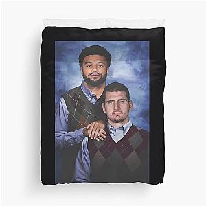 Nikola Jokic Jamal Murray Denver Nuggets Duvet Cover