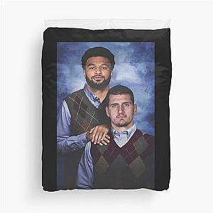 Nikola Jokic Jamal Murray Denver Nuggets Duvet Cover