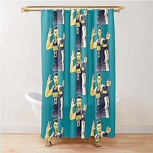 Jamal Murray Blue Shower Curtain