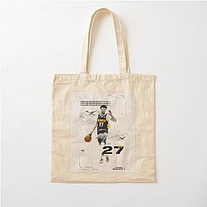 Jamal Murray 27 Blue Arrow Cotton Tote Bag