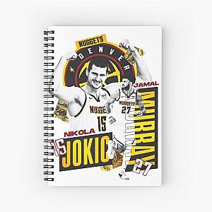 Jamal Murray and Nikola Jokic Spiral Notebook