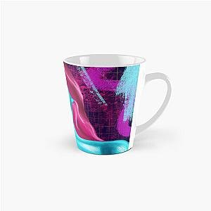 Alien woman with red hair grunge abstract hand drawn illustration Tall Mug