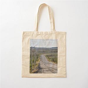 The James Bay road in summer Cotton Tote Bag