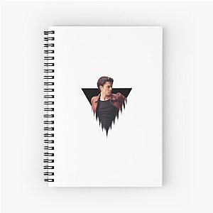 James Bay Dripping Black Triangle  Spiral Notebook