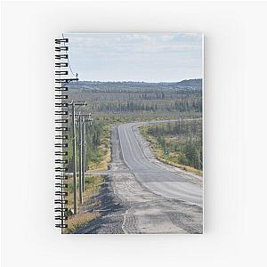 The James Bay road in summer Spiral Notebook